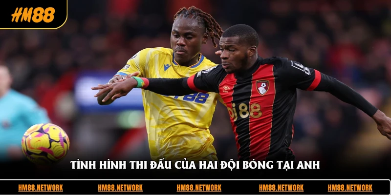 Tình hình thi đấu của hai đội bóng tại Anh